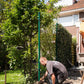 Metallpfosten grün für Fertighecken